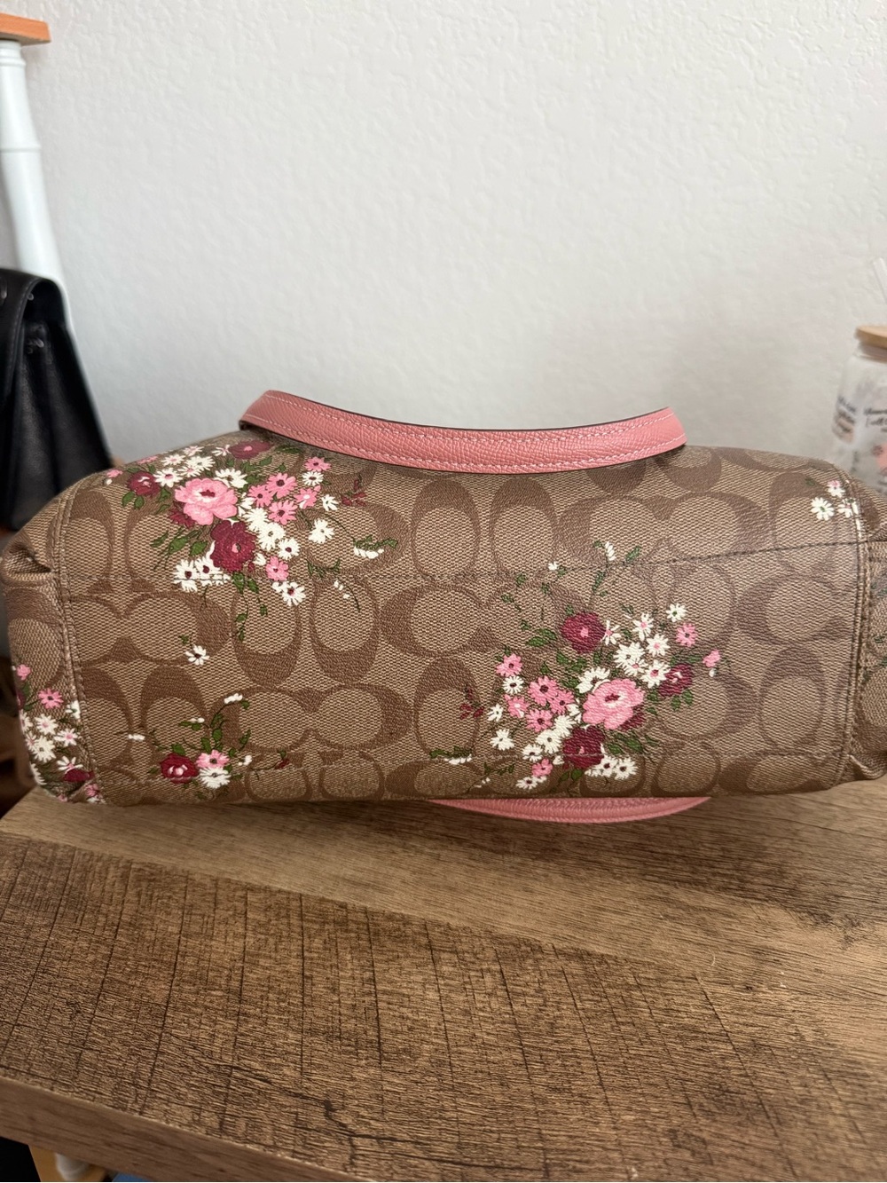 Coach Brook Carryall Pink Floral Signature Tote & Wallet - Picture 4 of 11